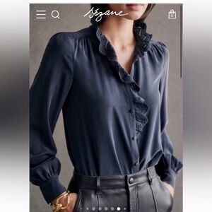 Sezane chlo blouse